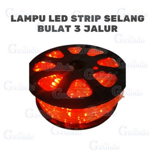 LAMPU LED STRIP SELANG BULAT 3 JALUR 100 METER LAMPU HIAS POHON / RUANGAN / PLAFON TYPE L017-100METE