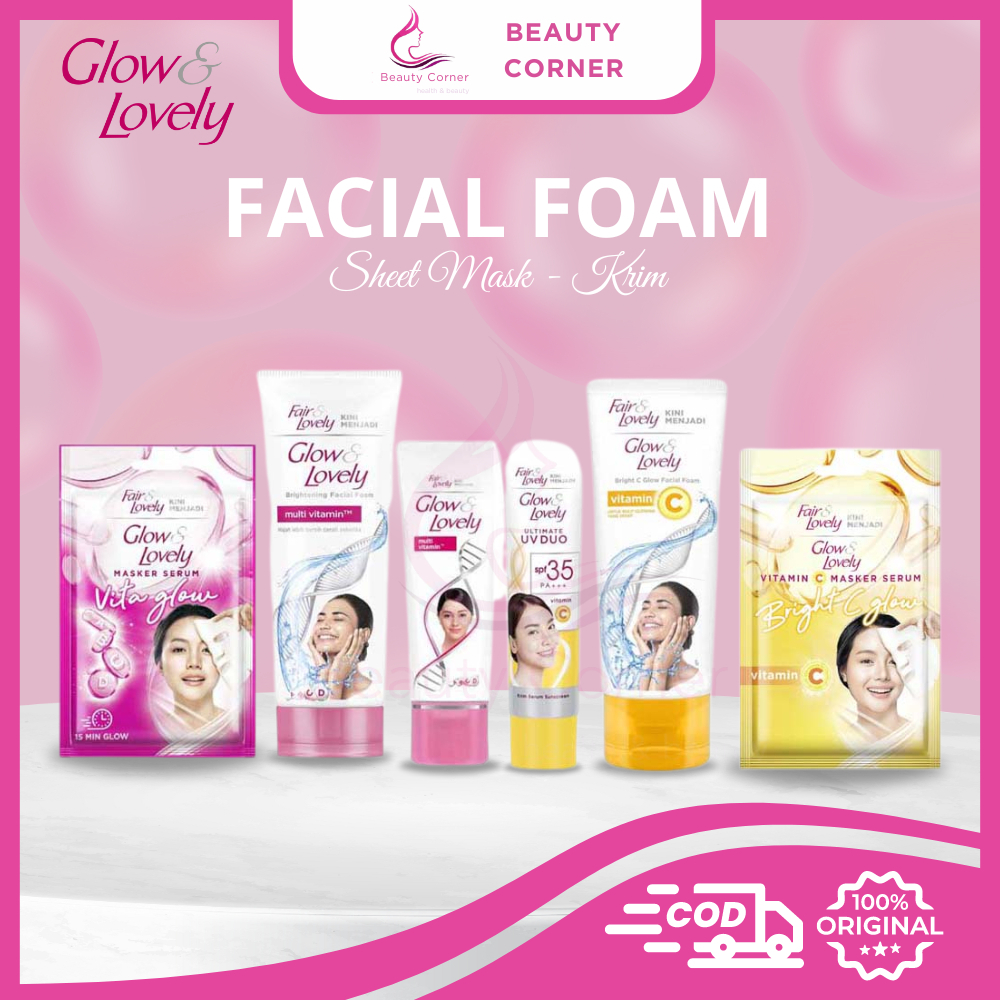 Glow & Lovely Facial Foam | Sheet Mask | Krim