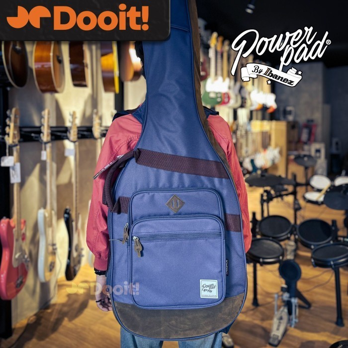 Ibanez IBB541-NB Powerpad Designer Collection Bass Guitar Bag Tas Bass Gitar - Navy Blue