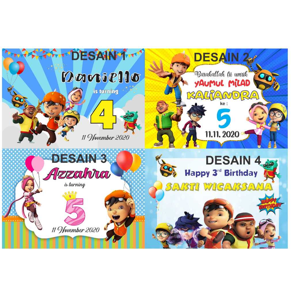 

STIKER GOODYBAG/BENTO MOTIF BOBOIBOY