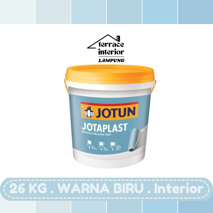 Cat Tembok Jotaplast Jotun warna Biru 26 kg