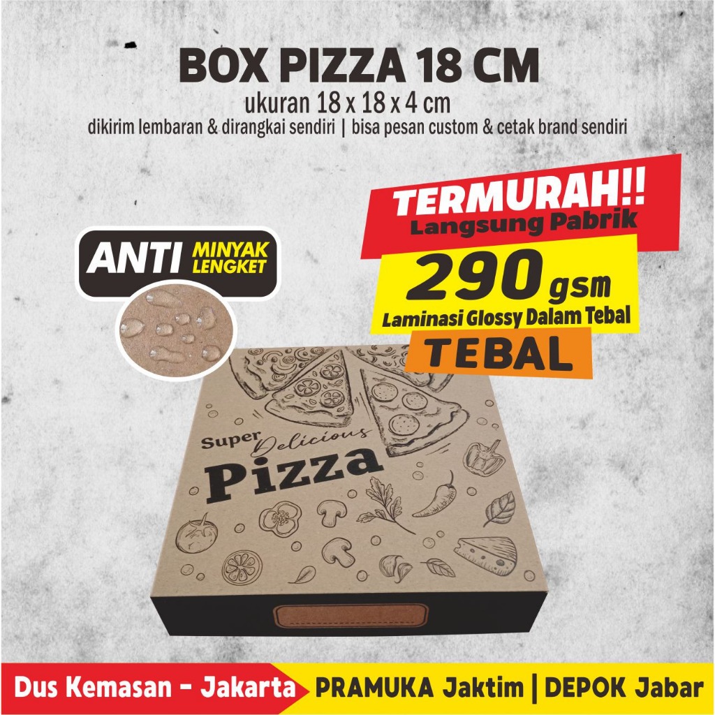

Box Pizza 18 Kraft Laminasi