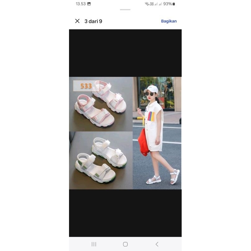 sandal sepatu gunung anak perempuan 21-40