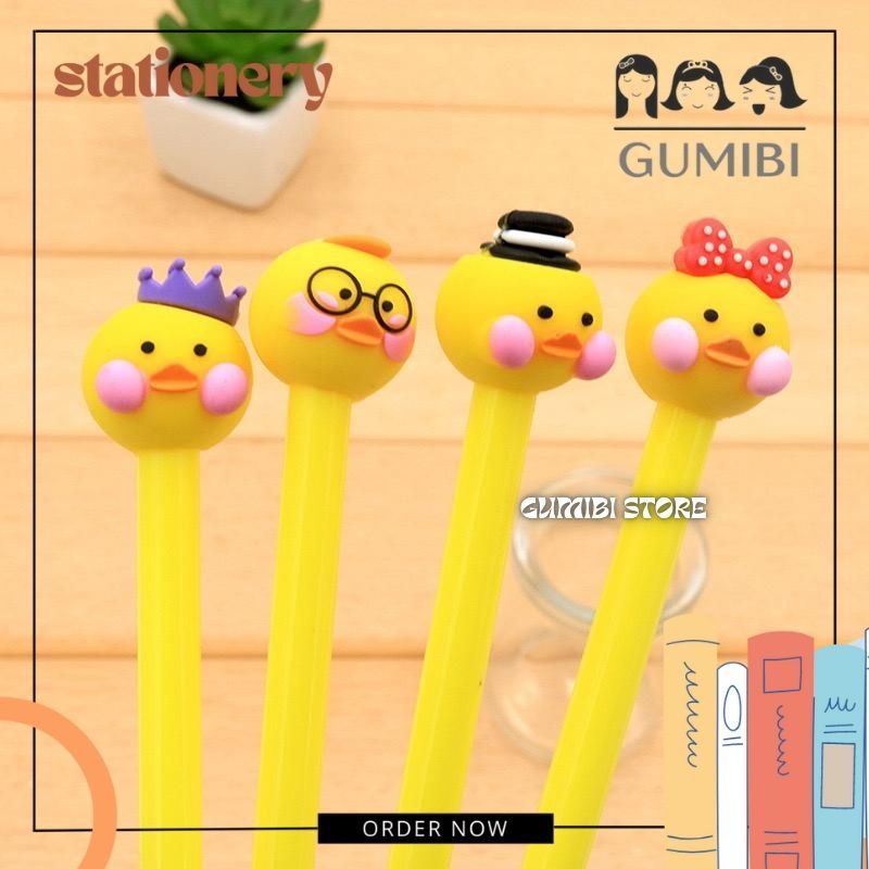 

PULPEN GEL BEBEK KUNING FAMILY PENA GEL KARAKTER KARTUN LUCU DUCK YELLOW TERMURAH