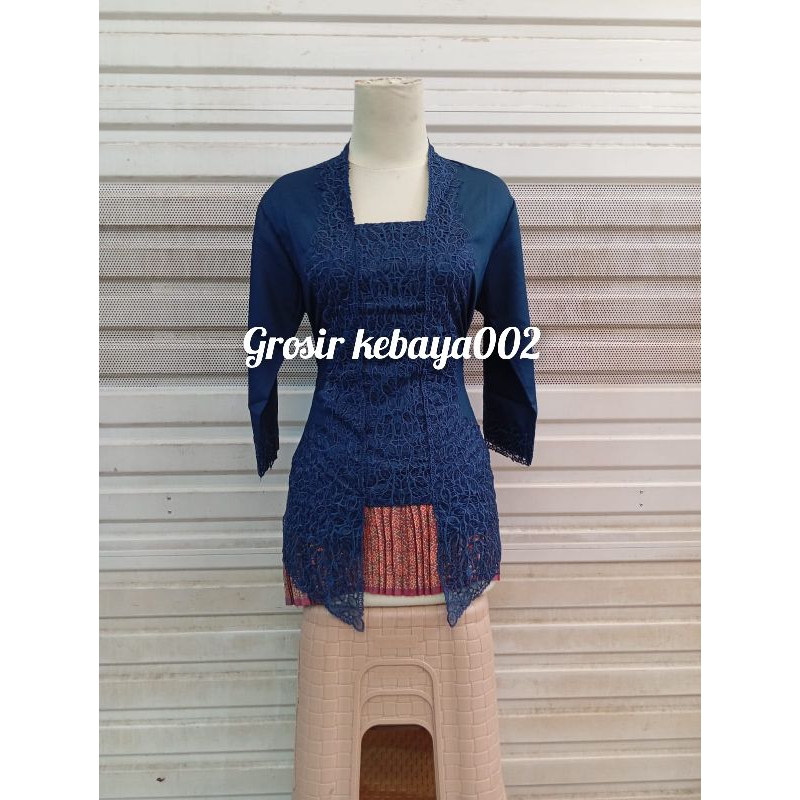 kebaya encim premium lengan 7/8 kebaya bordir senada