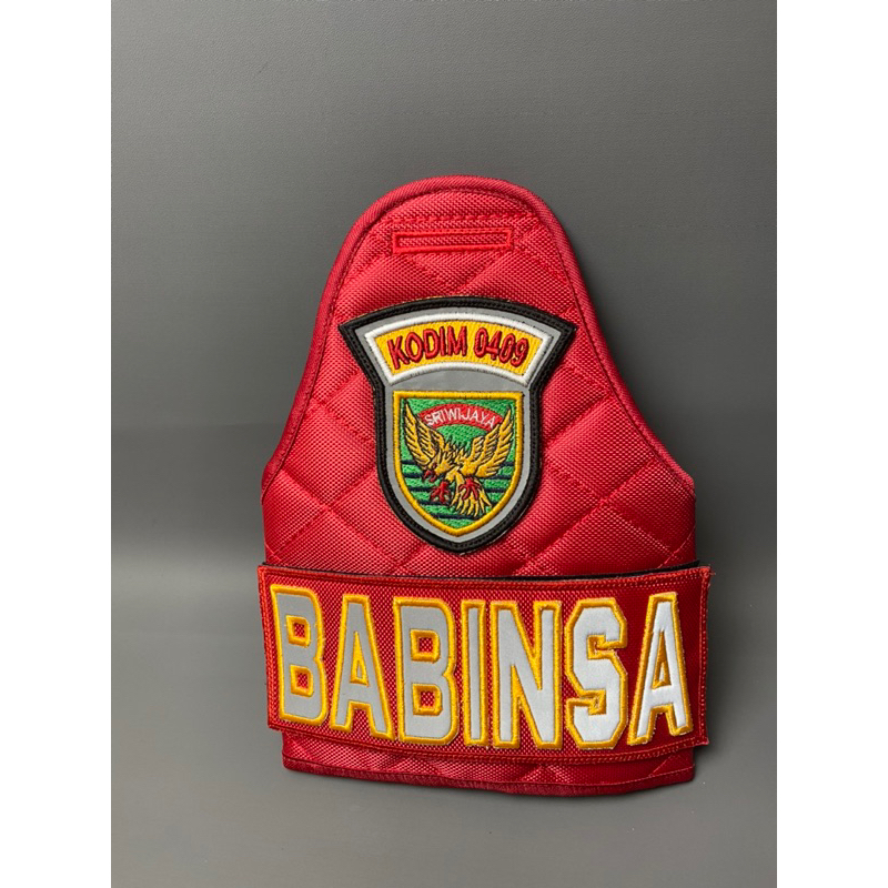 PA PERLENGKAPAN ATRIBUT BAN LENGAN BABINSA LOGO DAN TULISAN PAKE PEREKAT