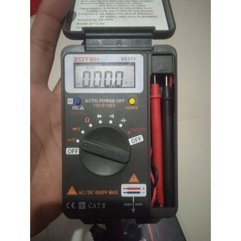 Multimeter/Avometer/Multitester digital merk Zotex Mini