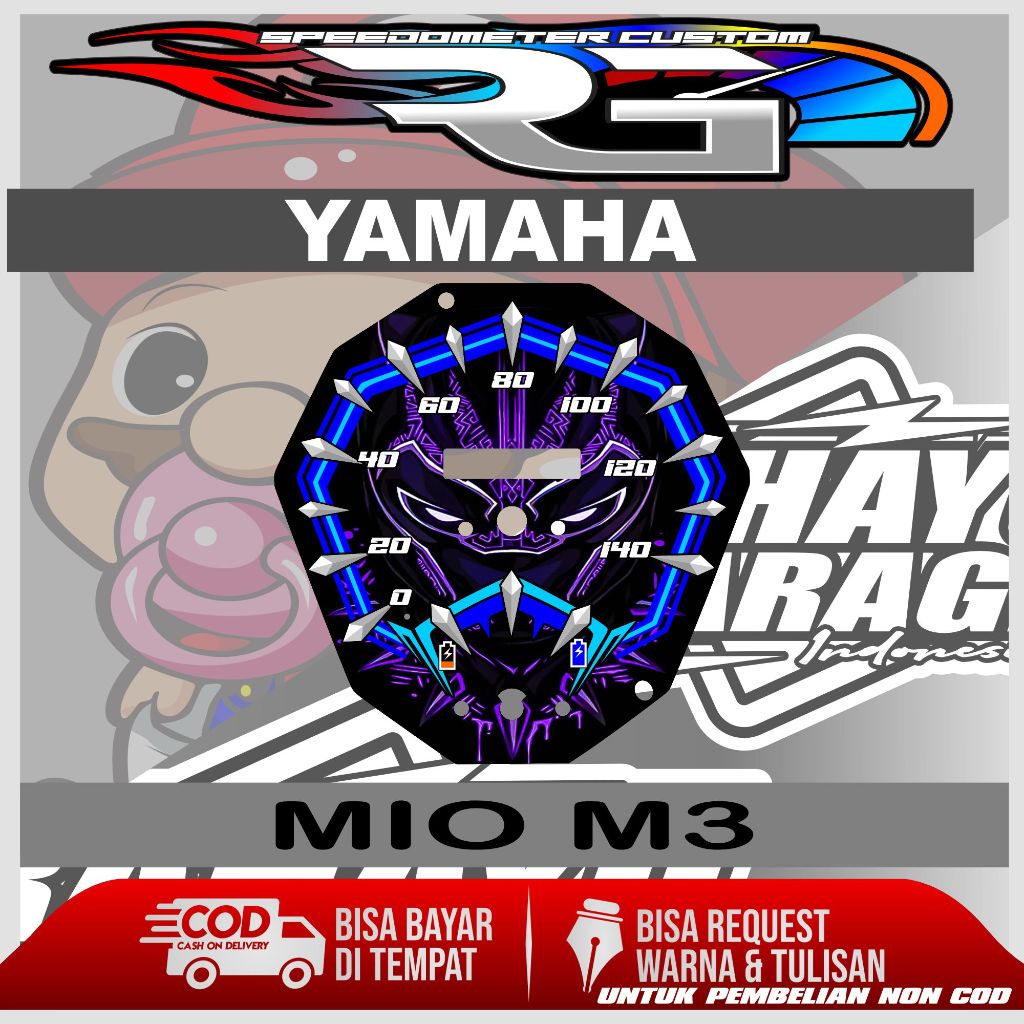 PAPAN SPEEDOMETER CUSTOM MIO M3