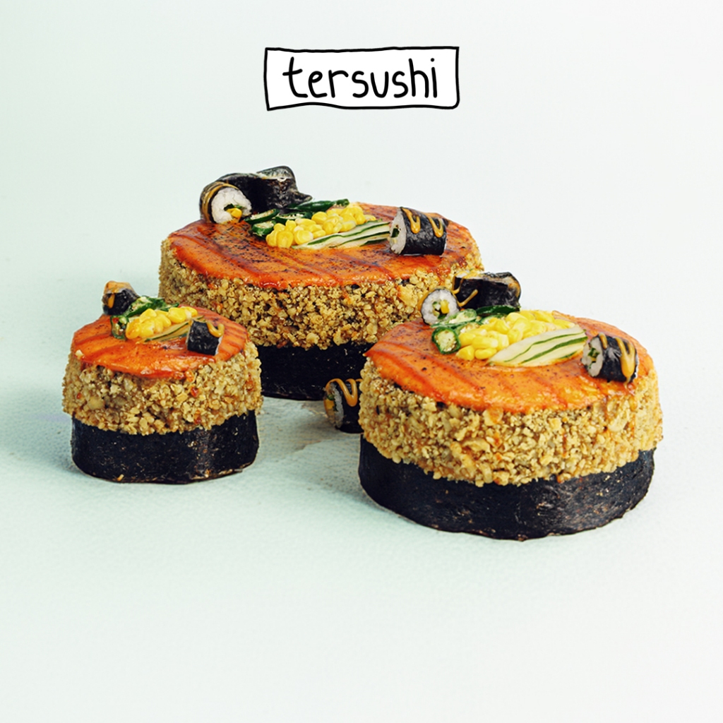 G&C Sushi Ulang Tahun Sushi Cake Sushi Birtdhay Cake Size 16 Cm