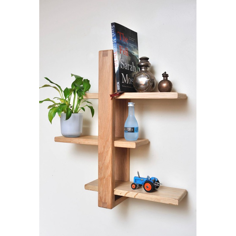 Rak Dinding Kayu Tempel Minimalis Aesthetic / Rak Kayu / Rak Bunga / Rak Buku / Rak Sepatu / Rak Ser