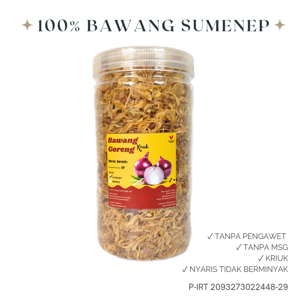 

Bawang Asli Sumenep Super/Premium 250 Gram