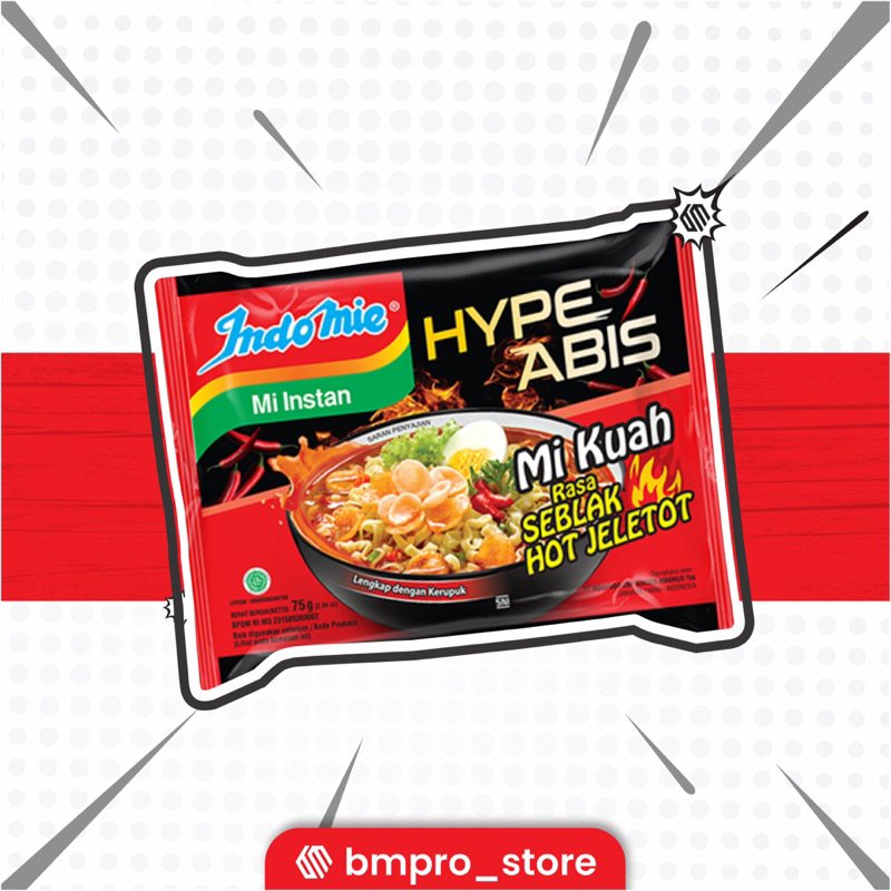 

Indomie Hype Abis Rasa Seblak Hot Jeletot