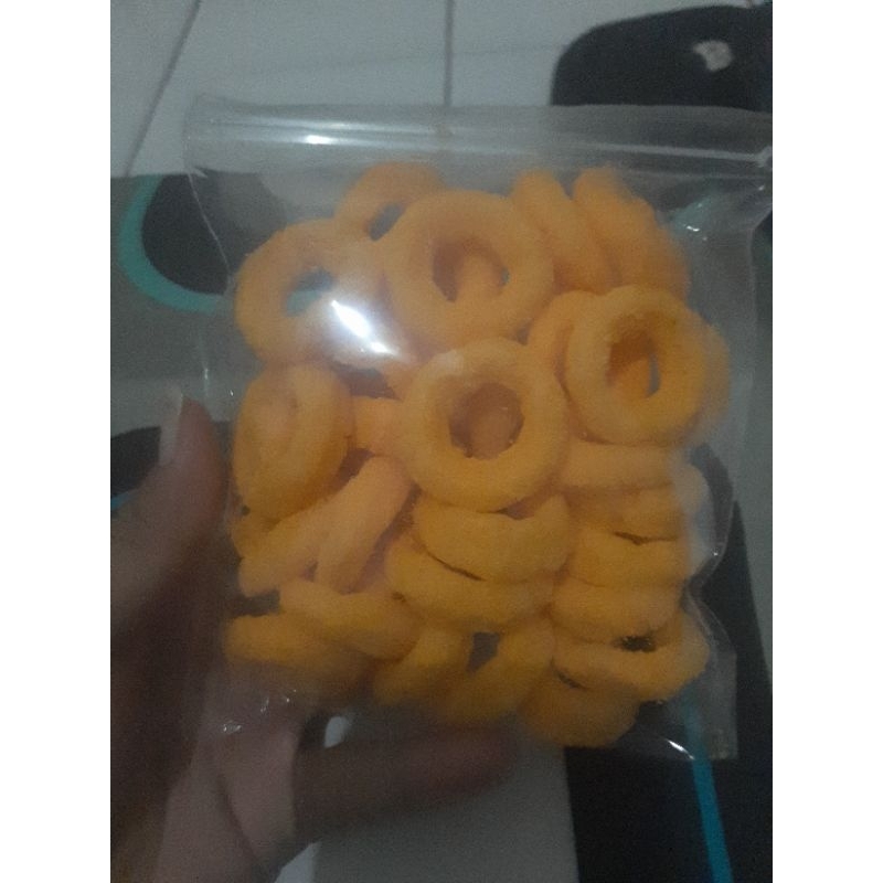 

snack,cemilan murah, ring keju, cemilan perkilo