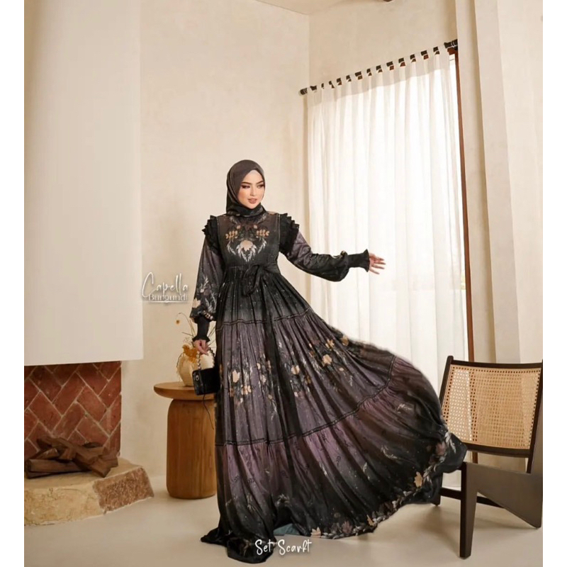 Gamis syari brand ErHa erha set sracf