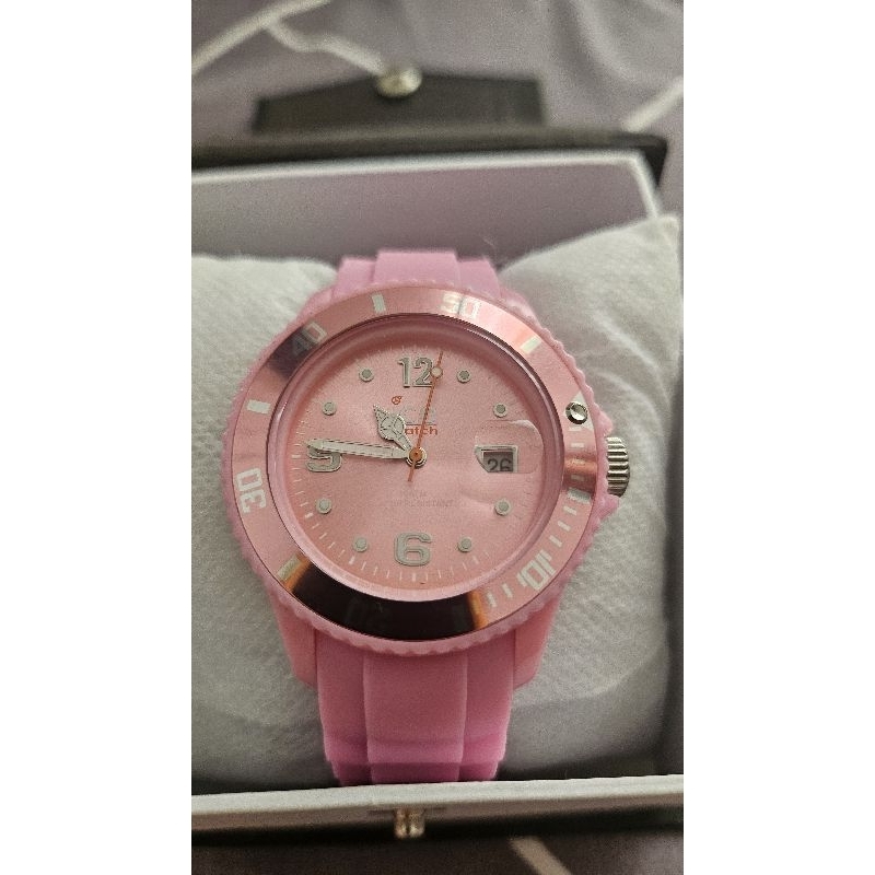 jam ice watch rubber pink