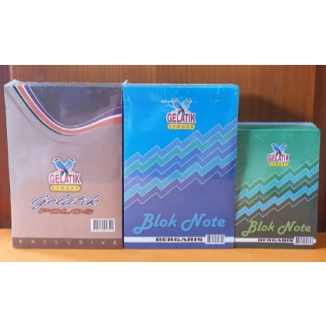 

(Pcs) GELATIK KEMBAR - Block Note Besar / Polos / Garis