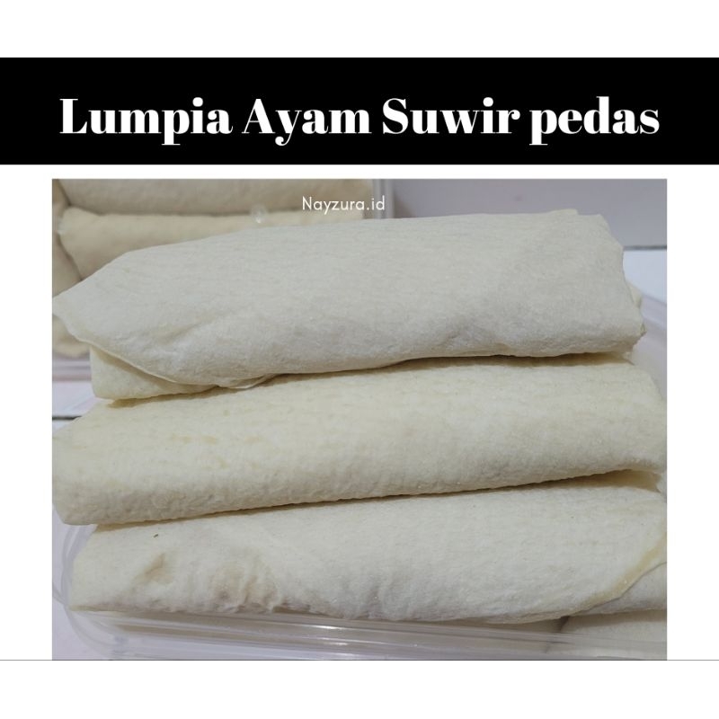 

Nayzura.id | Lumpia Ayam Pedas Suwir| 1 Pack isi 10pcs