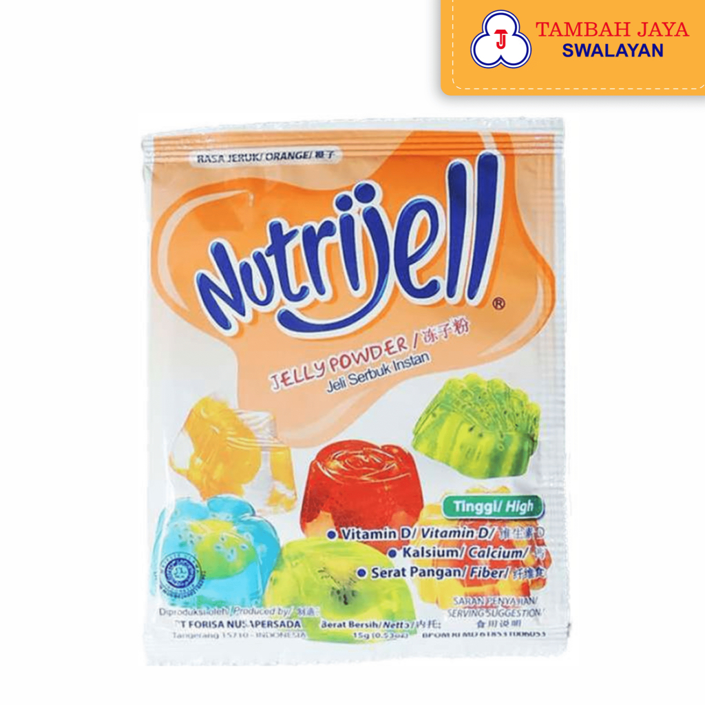 

Nutrijell Jelly Serbuk Powder Instan Rasa Jeruk/Orange 15g high