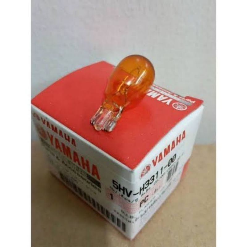 5HV-H3311-00 BULB (12V-10W) AMBER BOHLAM LAMPU SEN NMAX AEROX 155 LEXI FREE GO ORIGINAL