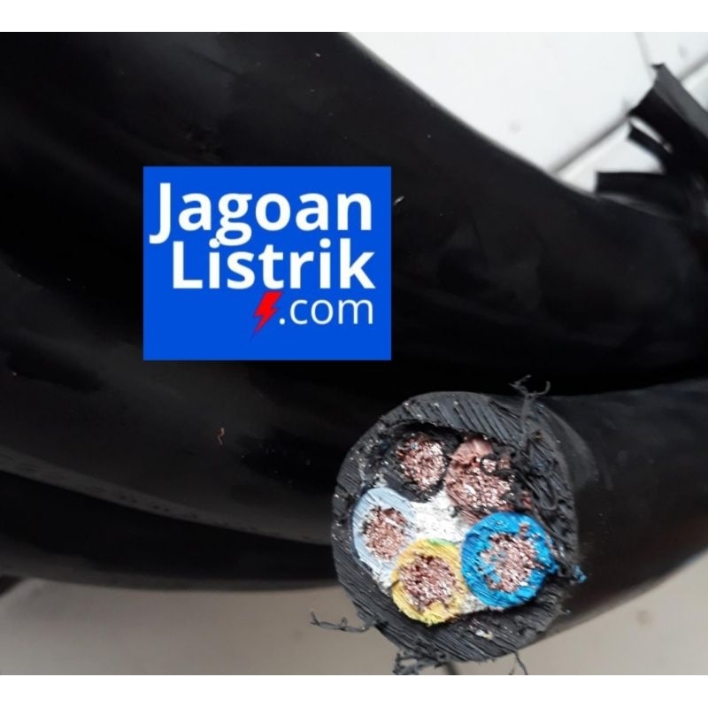 Kabel NYYHY 5x16 mm Supreme Ecer per meter Hitam Kabel Listrik Serabut Kabel Kontrol NYYHY 5 x 16 mm