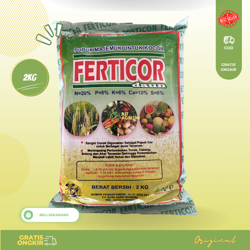 Pupuk Npk Ferticor 2Kg Pupuk Daun