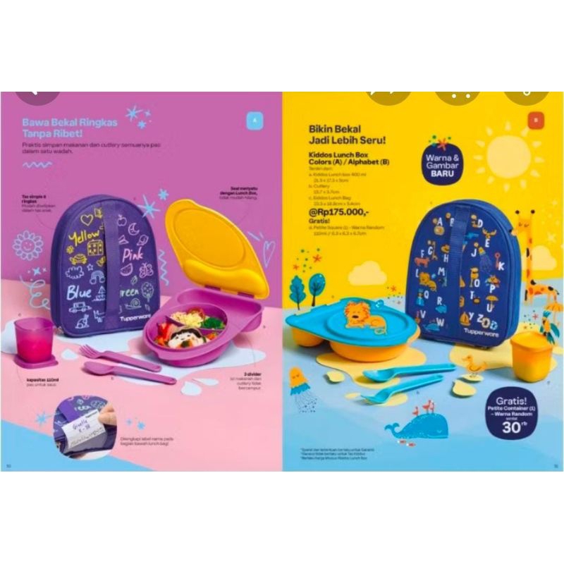 Kiddoz Lunch Box/ Bekal makan anak/Ori Tupperware