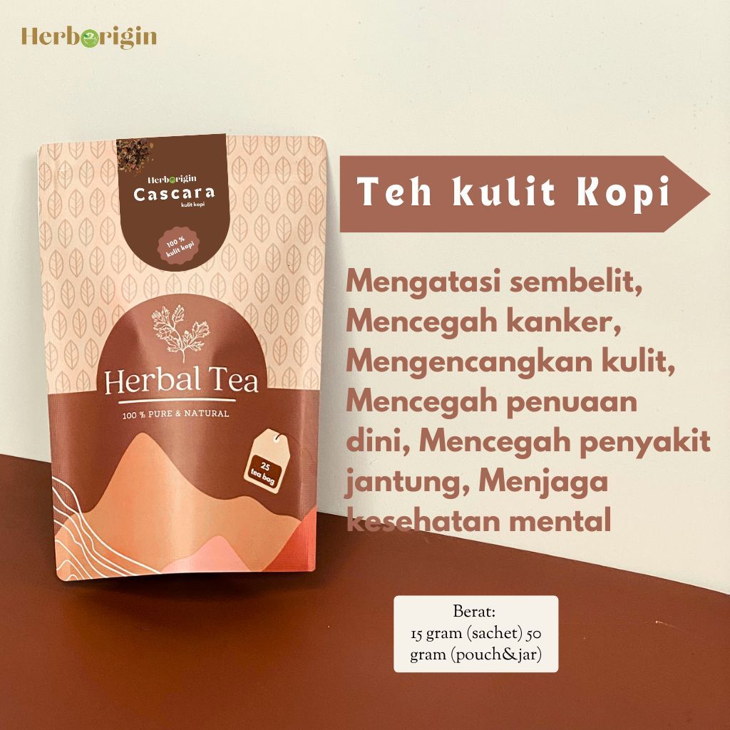 

HERBORIGIN TEH HERBAL KULIT KOPI PREMIUM ORIGINAL 100% MURNI KULIT KOPI CELUP CASCARA TEA KULIT KOPI KERING KULIT KOPI MURNI TEH CELUP MURAH