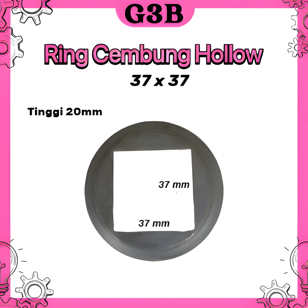 ring bulat pipa hollow 37x37 kaki ring cembung ornamen pintu pagar besi ring pipa besi 37 x 37