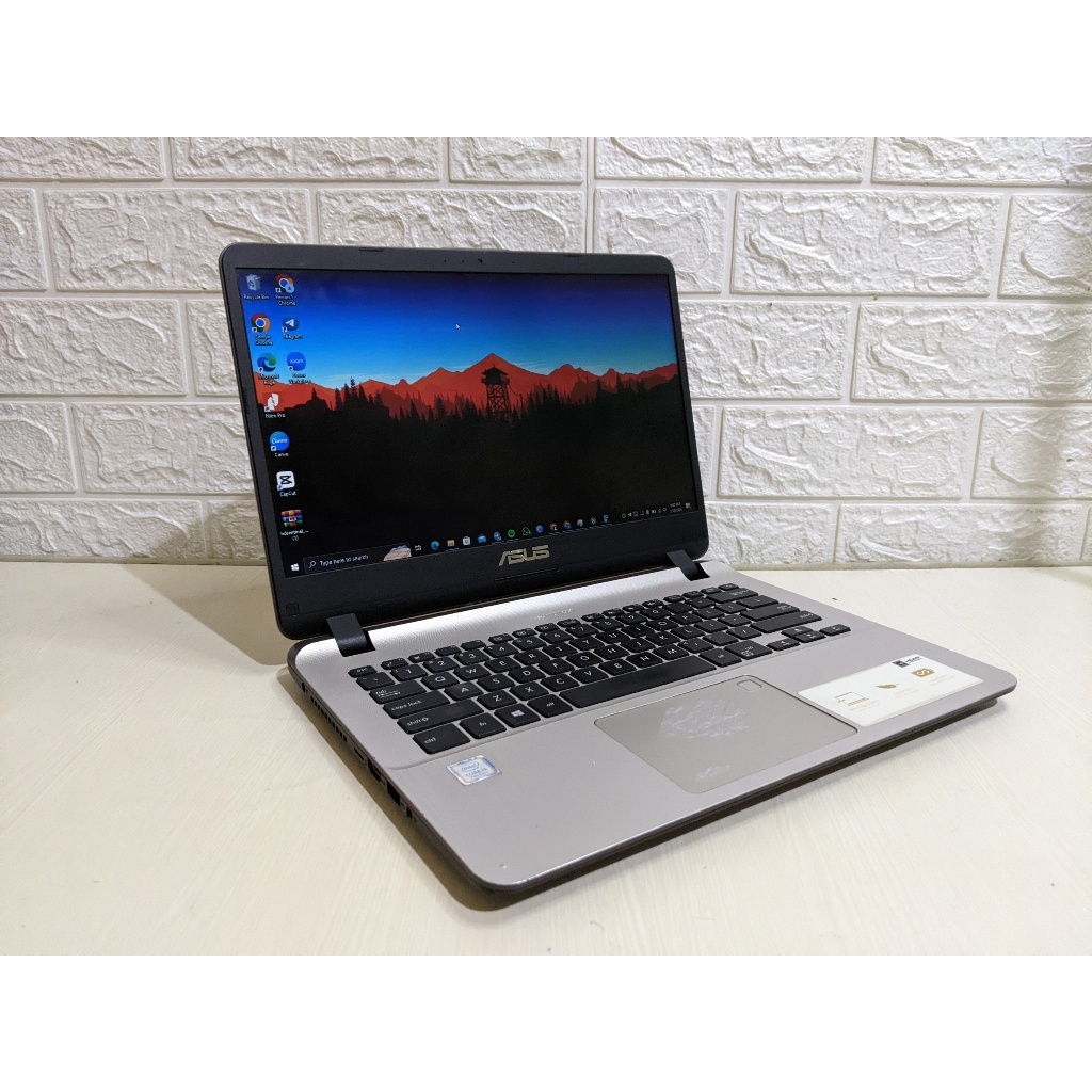 Asus Vivobook A407UA Core i3 7020U RAM 8GB Dual SSD HDD Laptop Second Kerja Kuliah Sekolah Gen7