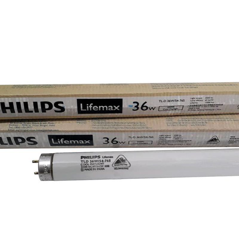(KHUSUS INSTANT) LAMPU NEON / TL PHILIPS 10 WATT 15 WATT 18 WATT 36 WATT PUTIH 6500K