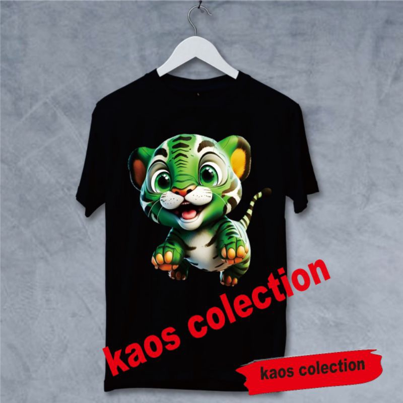 kaos distro kaos macan kecil macan hijau