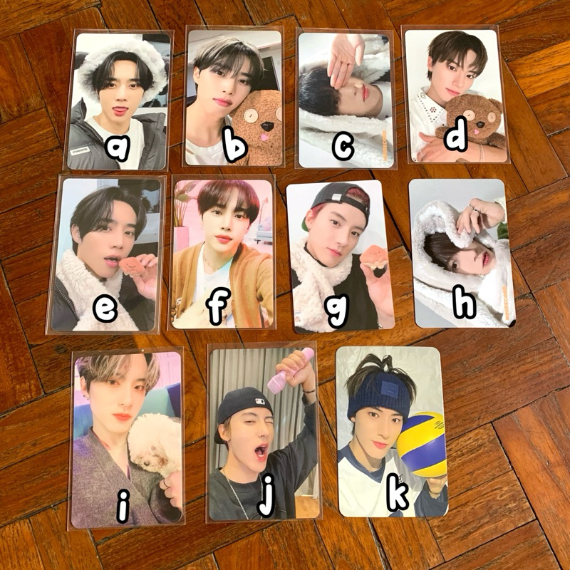 [THE BOYZ TBZ PC PHOTOCARD] Sunwoo Eric Puppy Hat Doll Boneka Rabbit Peek A Boo Lucky Draw LD Chesnu