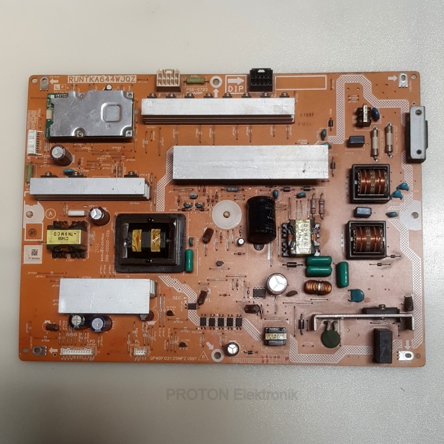 PSU LCD TV Sharp Aquos LC-40LE700M LC40LE700M LC 40LE700M 40LE700A Mesin RUNTKA644WJQZ Power Suplly 