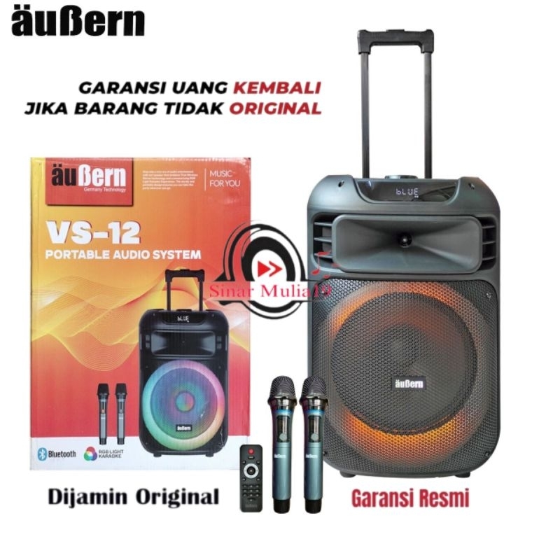 Speaker Portable Aktif 12 Inch auBern VS-12 Bluetooth