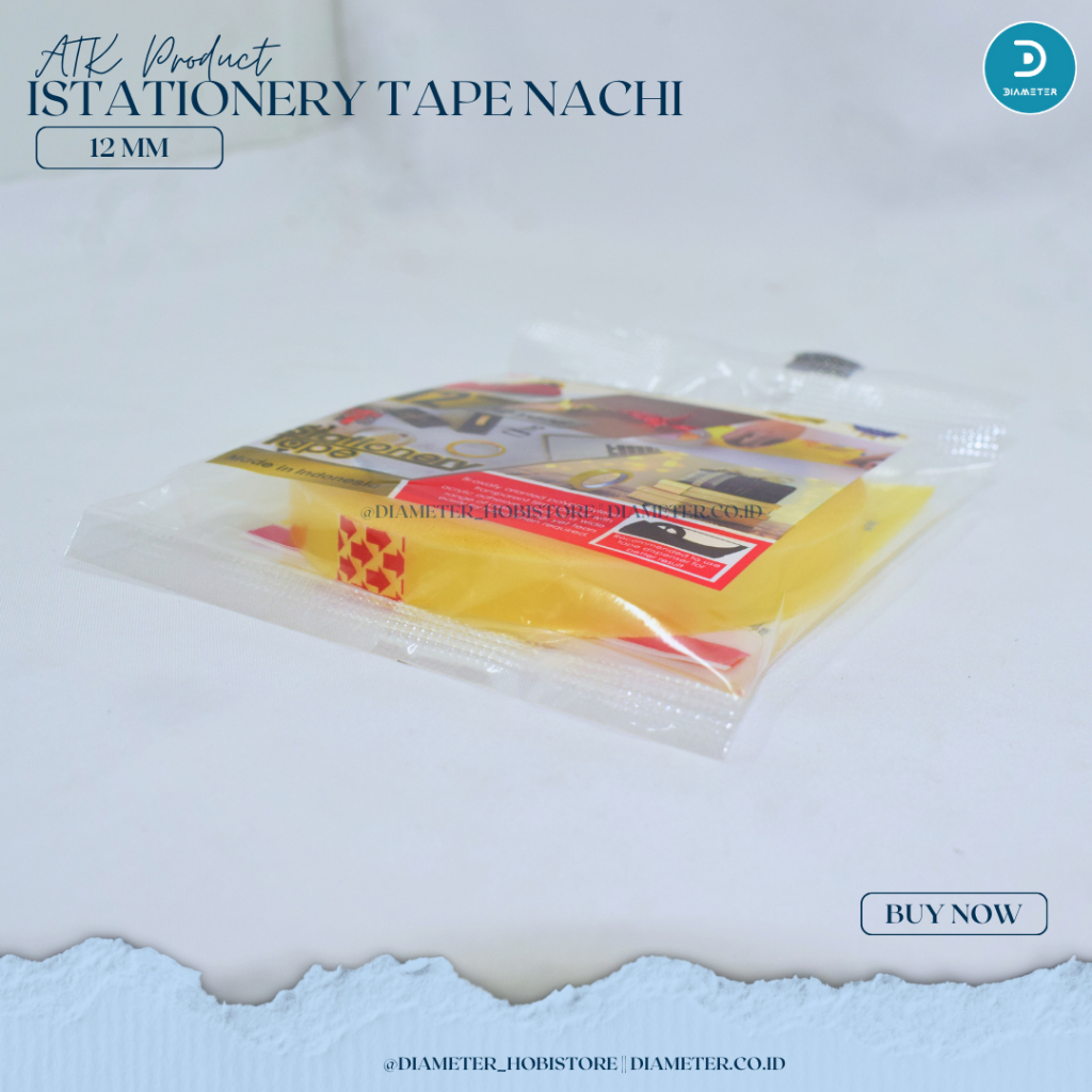 

(OBRAL GROSIR TERMURAH) Lakban Bening/Isolasi 12mm Nachi Kuning