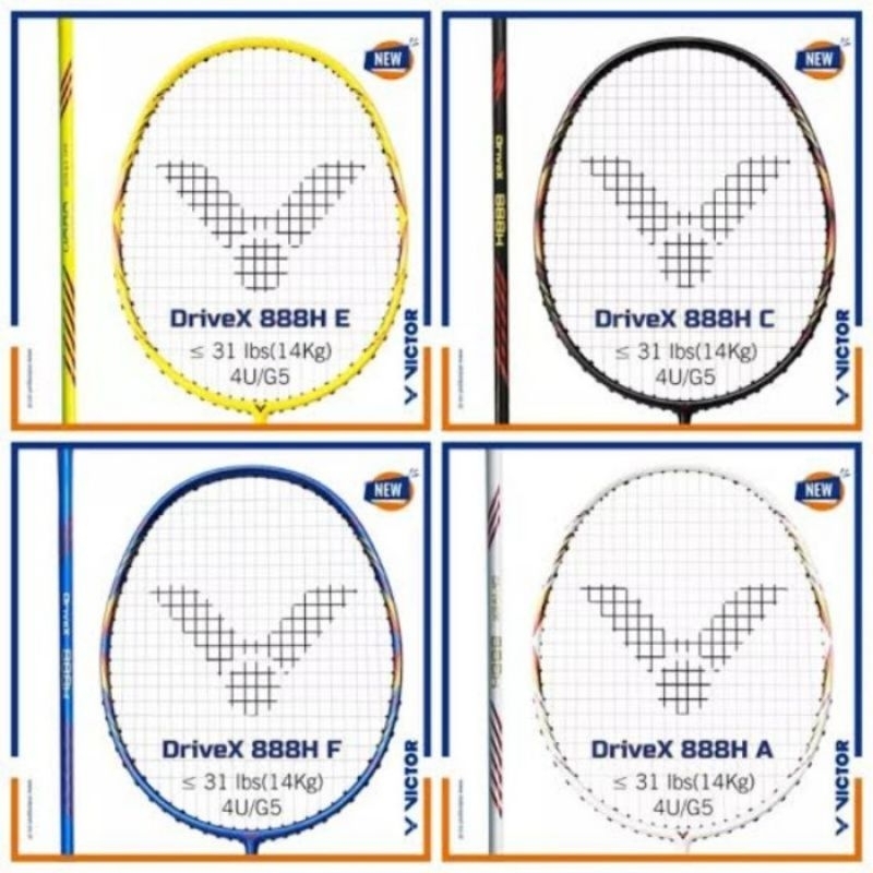 Raket Badminton Victor DRIVE X 888H / 888 H ORIGINAL