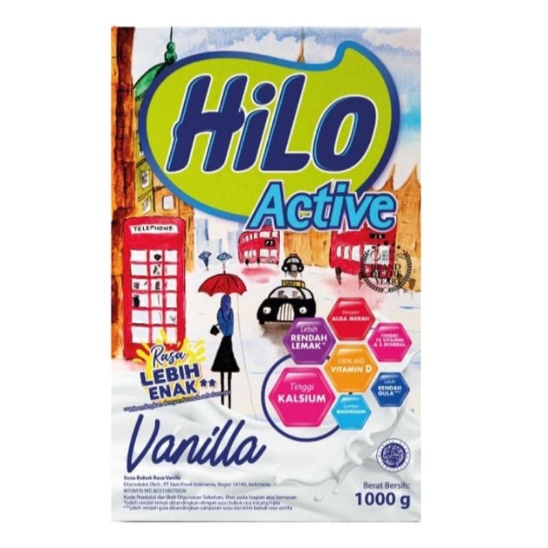 

HiLo active susu bubuk tinggi kalsium rasa vanila 1 kg