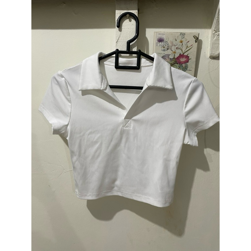 shein polo crop top