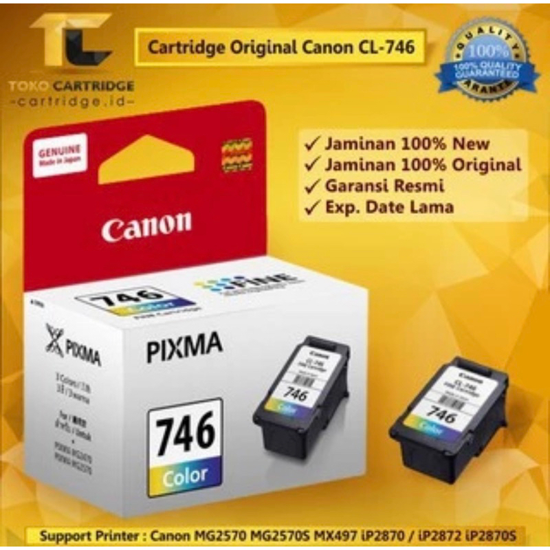 Catridge Tinta Print Canon 746 Warna