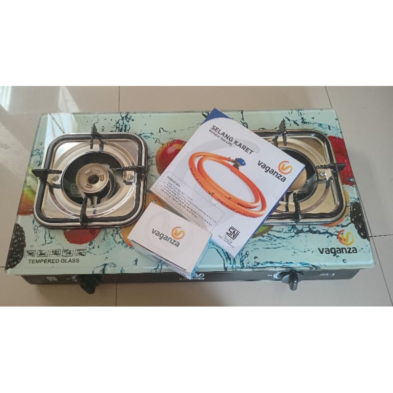 Kompor kaca Tempered Glass Vaganza