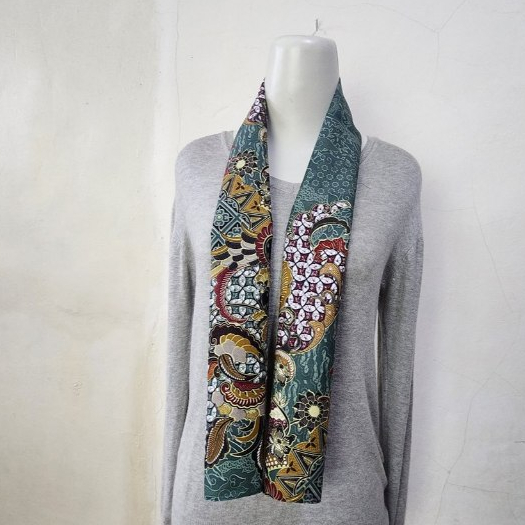 Terbaru S49 Syal Batik Pria - Scarf Leher Wanita Khas Indonesia Syaleher Syal Leher Wanita Ospek