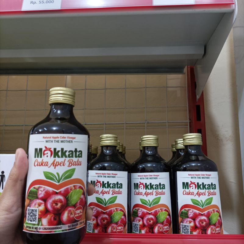 

CUKA APEL MAKKATA 330ML - CUKA APEL WITH MOTHER - CUKA APEL ORGANIK