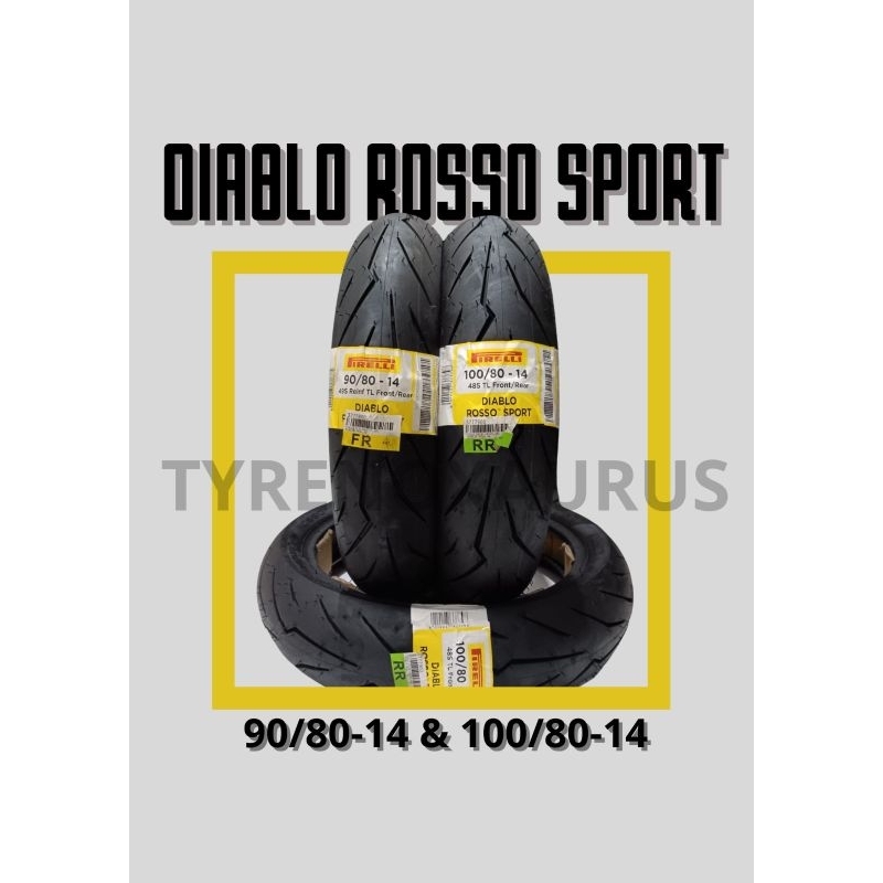 Pirelli Diablo Rosso Sport 90/80-14 & 100/80-14
