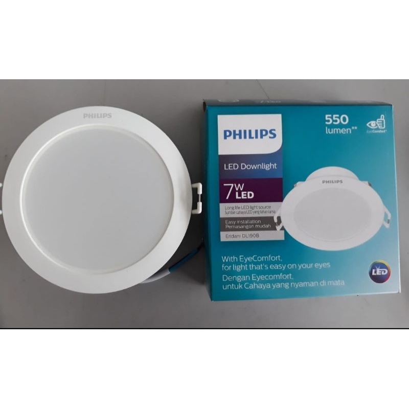 Eridani Downlight 7W 7Watt 7 Watt Philips LED G2 DL190B 4Inch Lampu Downlight