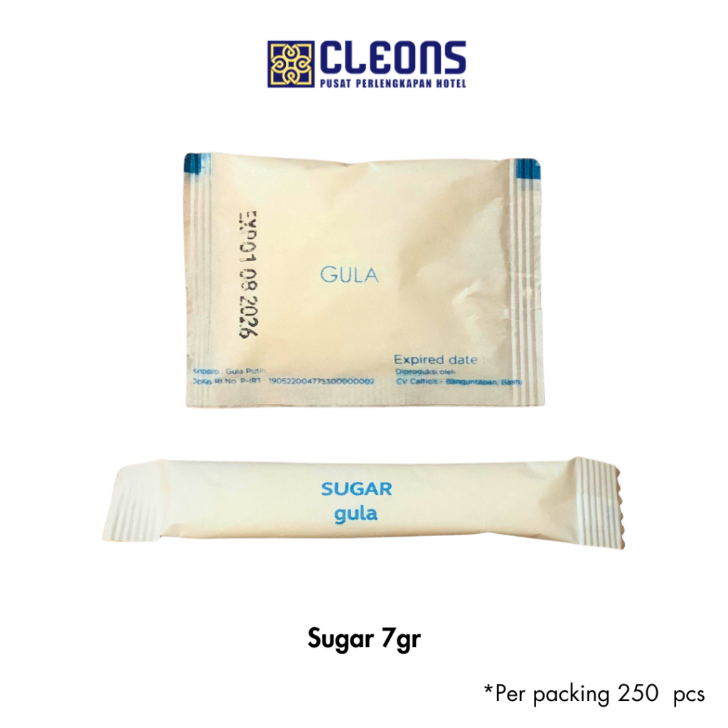 

[cleons] gula hotel resto gula sachet 7 gr amenities aminitis hotel murah