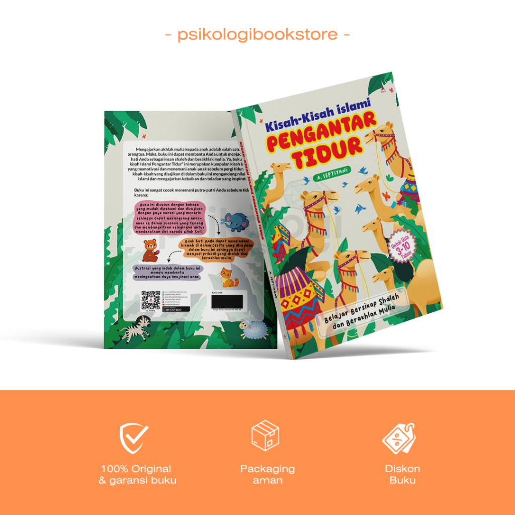 Kisah-Kisah Islami Pengantar Tidur : Belajar Bersikap Shaleh Dan Berakhlak Mulia - Psikologi Booksto