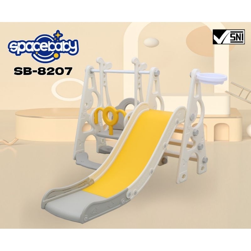 Slide 8207 Spacebaby Perosotan Mainan Anak 3in1