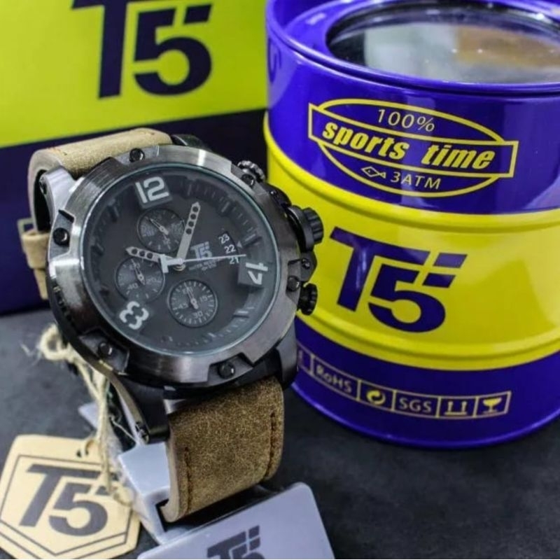 Jam Tangan Pria T5 H 3638 G Original