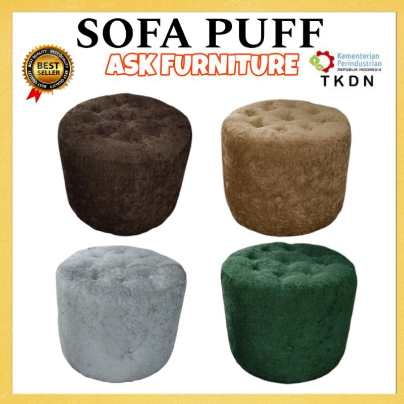 Sofa Puff / Sofa Puff bulat / sofa bulat stool