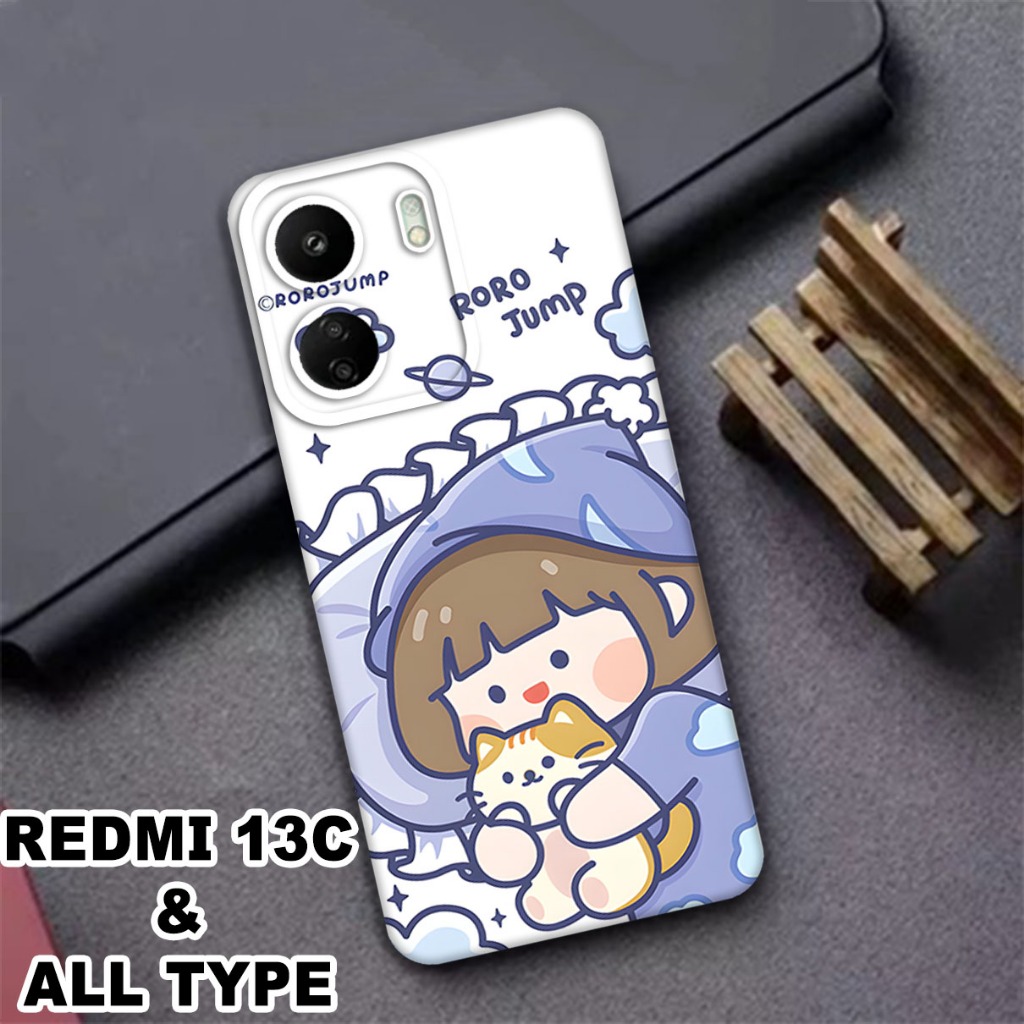 (GC30) Softcase karet Hp REDMI 13C | Case Lucu | Case REDMI 13C Silikon Tpu Pro Camera | Kesing REDM